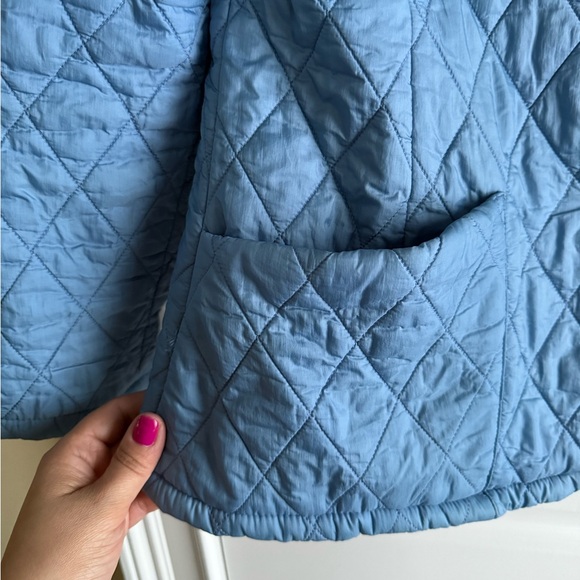 Barbour Women's Shaped Flyweight Quilt Short Jacket, size 8, blue - Picture 8 of 8